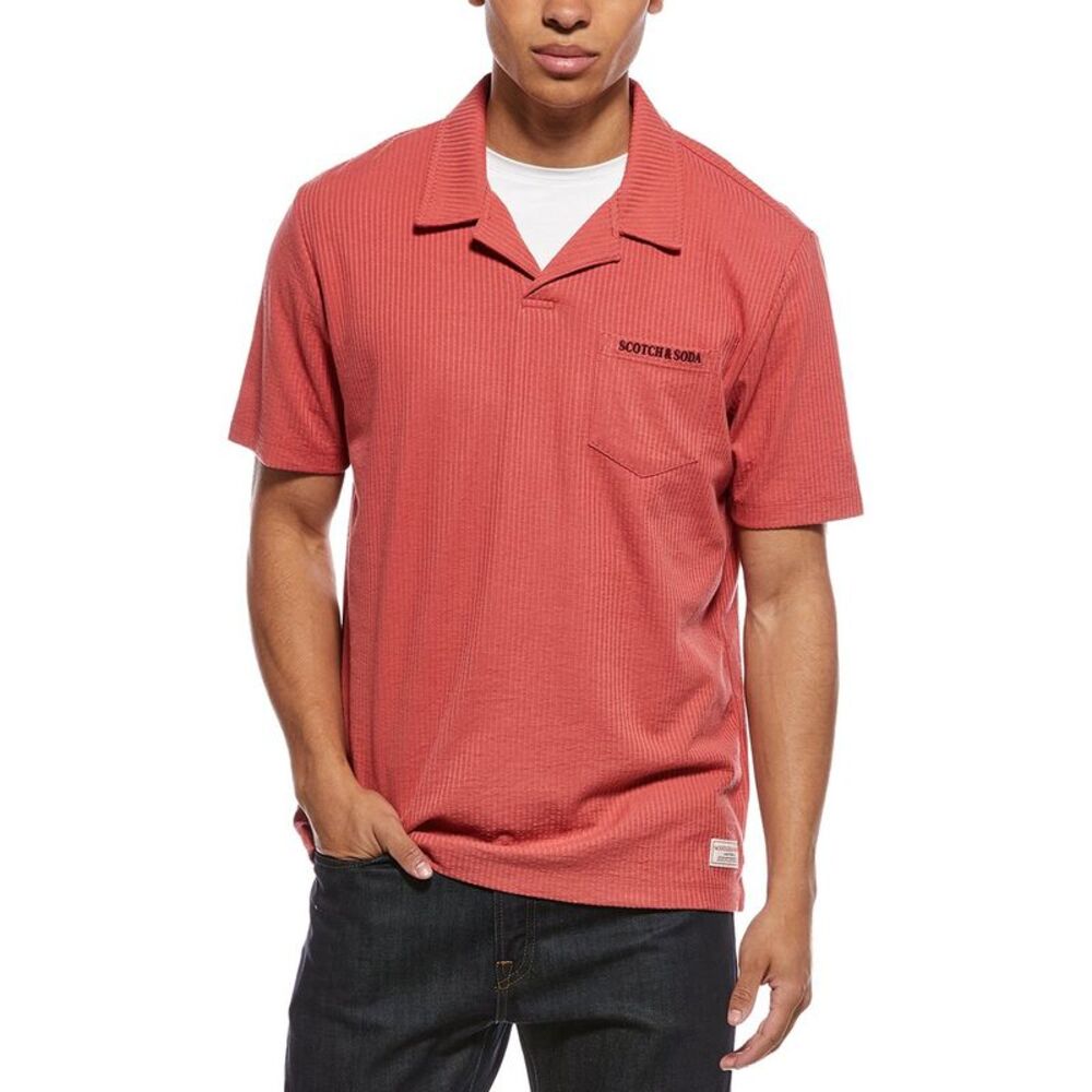 Scotch & Soda Mens  Pocket Polo Shirt